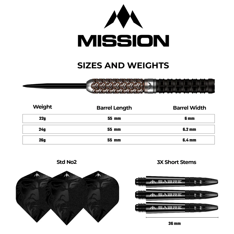 Archon Steel Tip Darts | Mission - Image 6