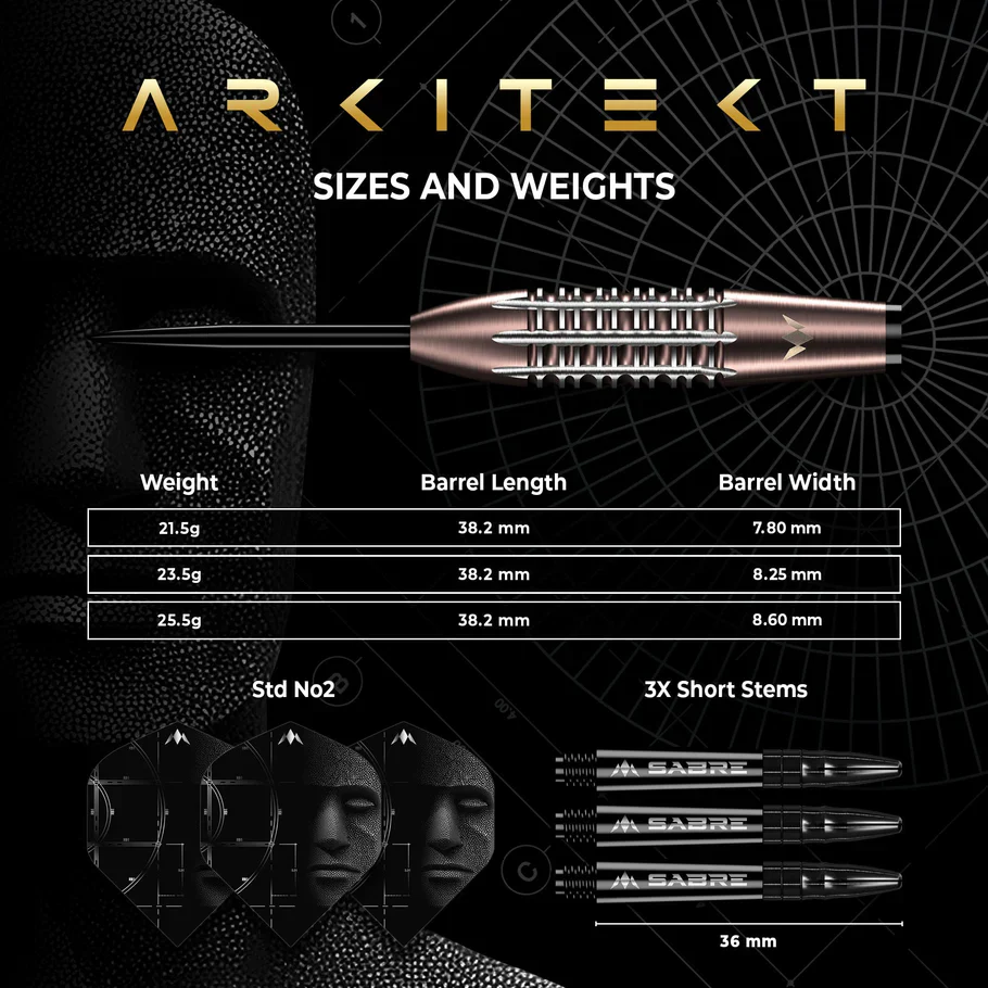 Arkitekt Steel Tip Darts | Mission - Image 5