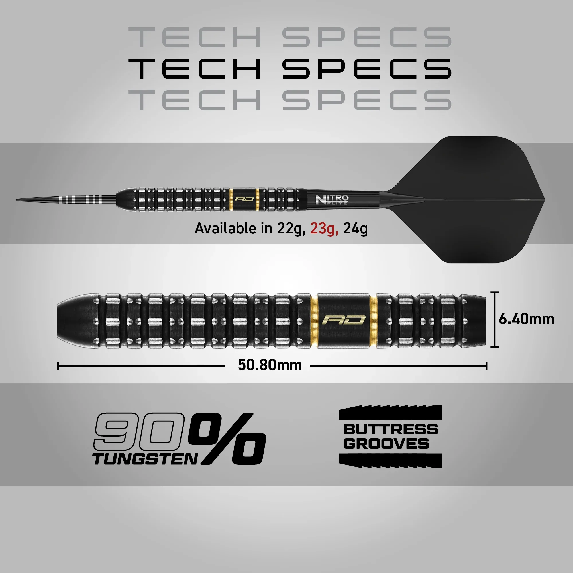 Ascend Parallel Steel Tip Darts | Red Dragon - Image 5