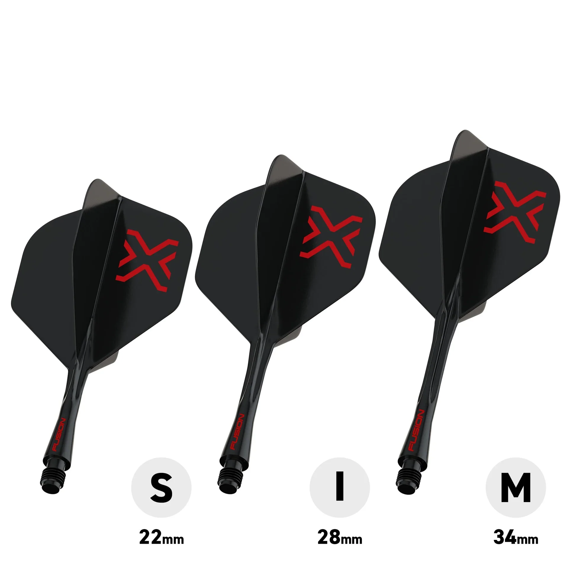 Blade X - Fusion #2 Integrated Flight & Shaft Black | Winmau - Image 3