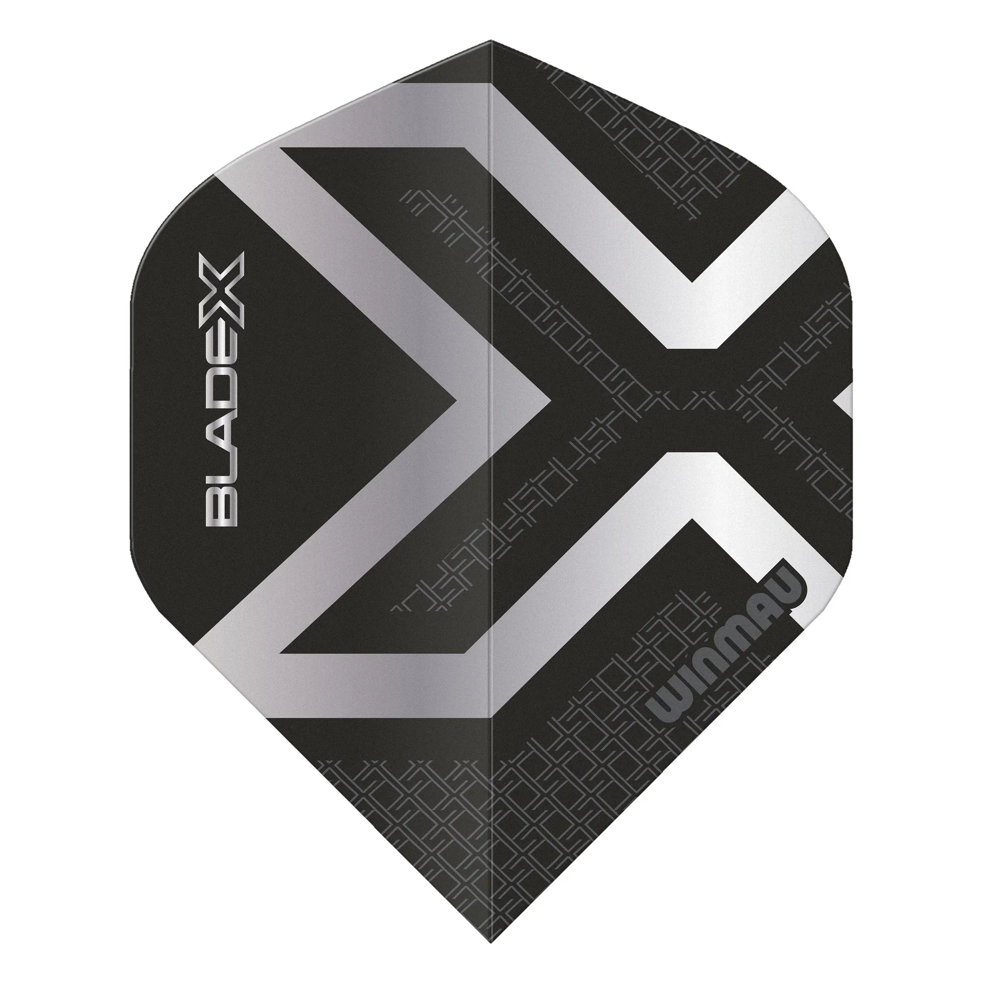 Blade X Prism Delta Metallic Black & Silver Standard Flights | Winmau - Image 2
