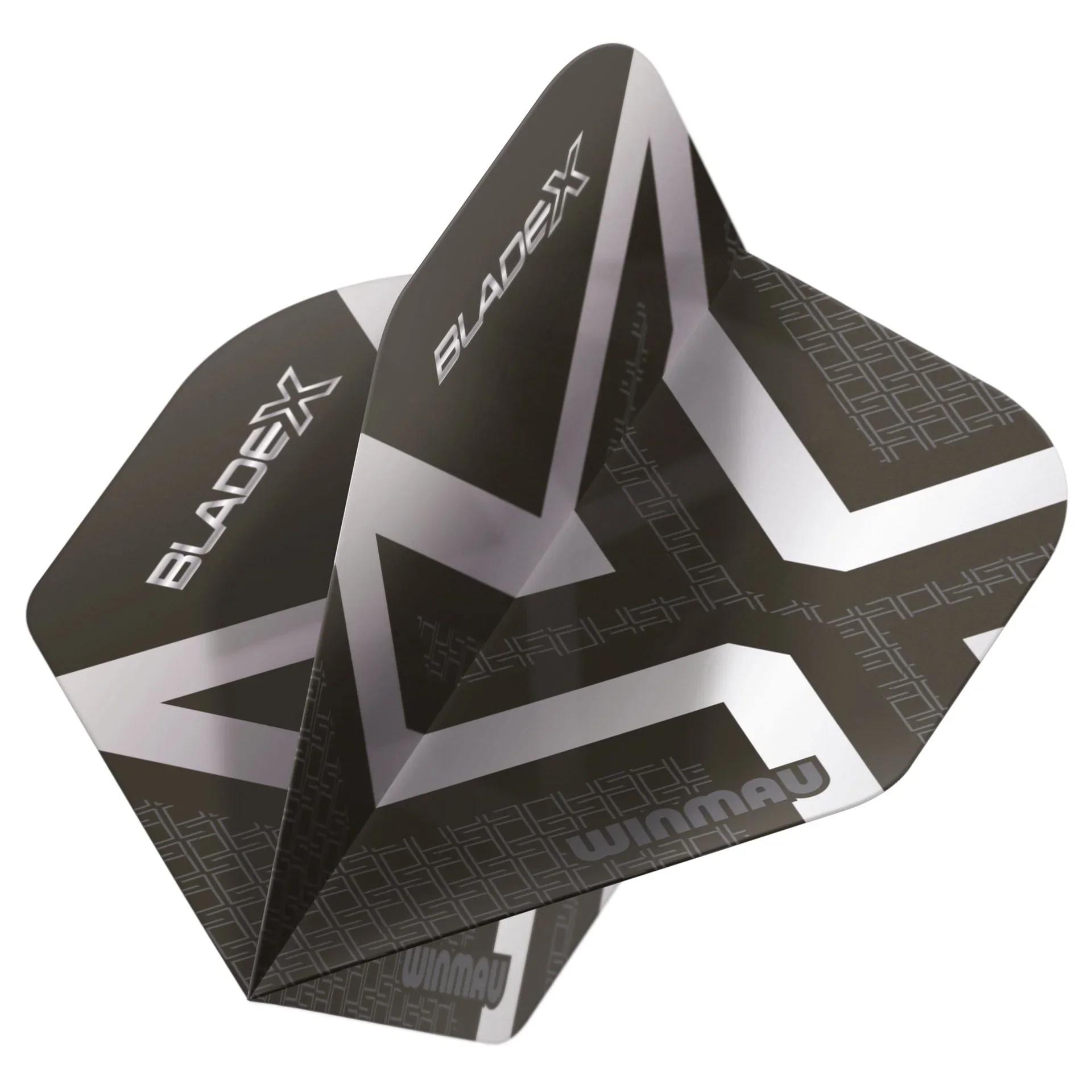 Blade X Prism Delta Metallic Black & Silver Standard Flights | Winmau - Image 3