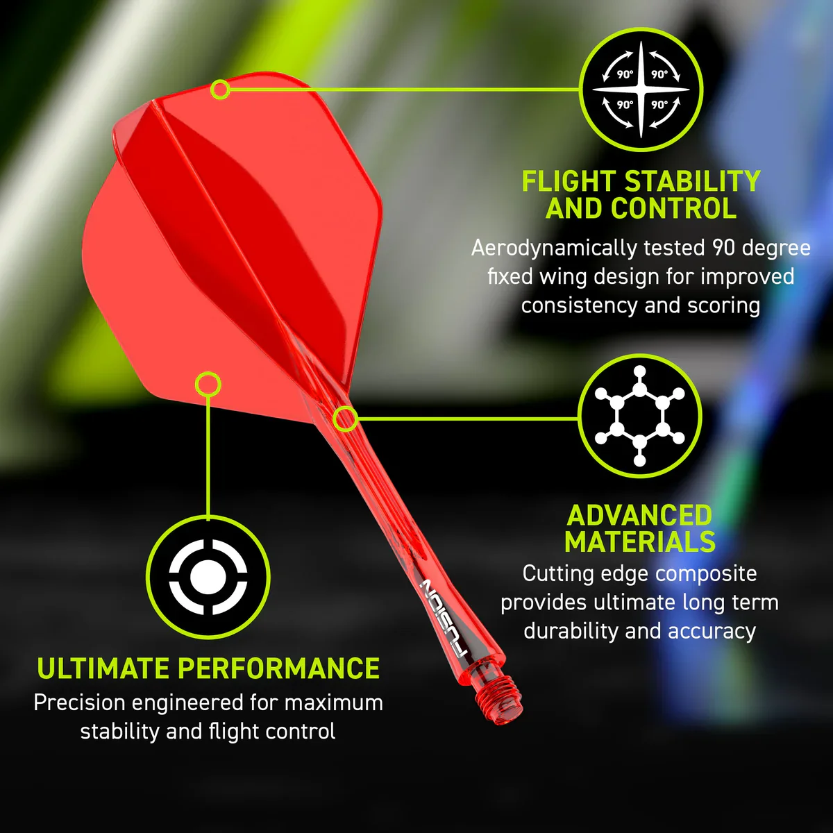 Fusion Integrated Flight & Shaft Red | Winmau - Image 6