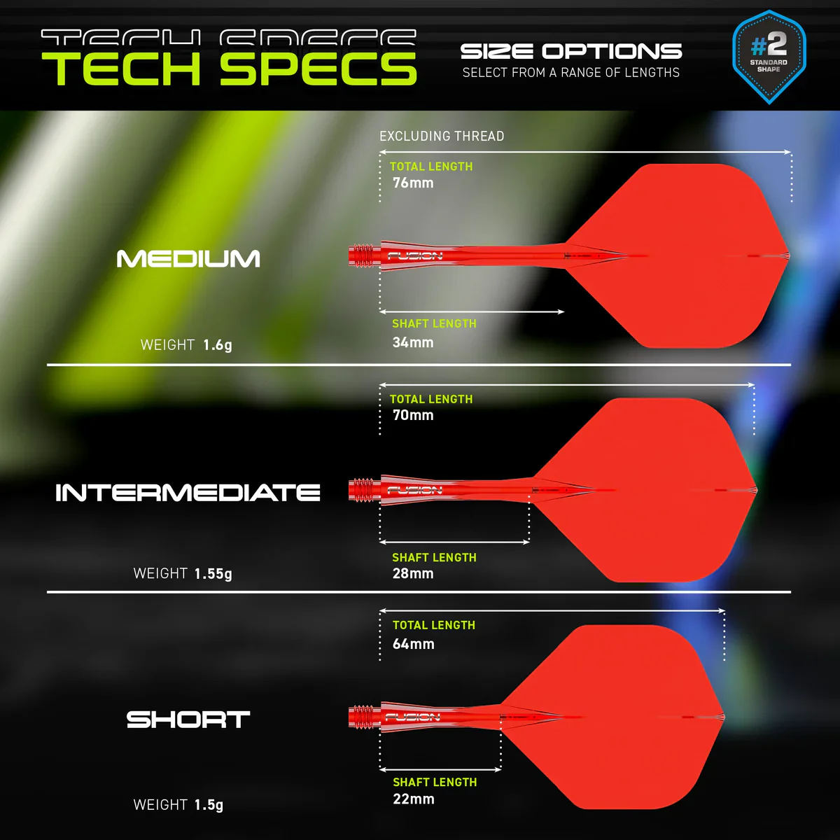 Fusion Integrated Flight & Shaft Red | Winmau - Image 7
