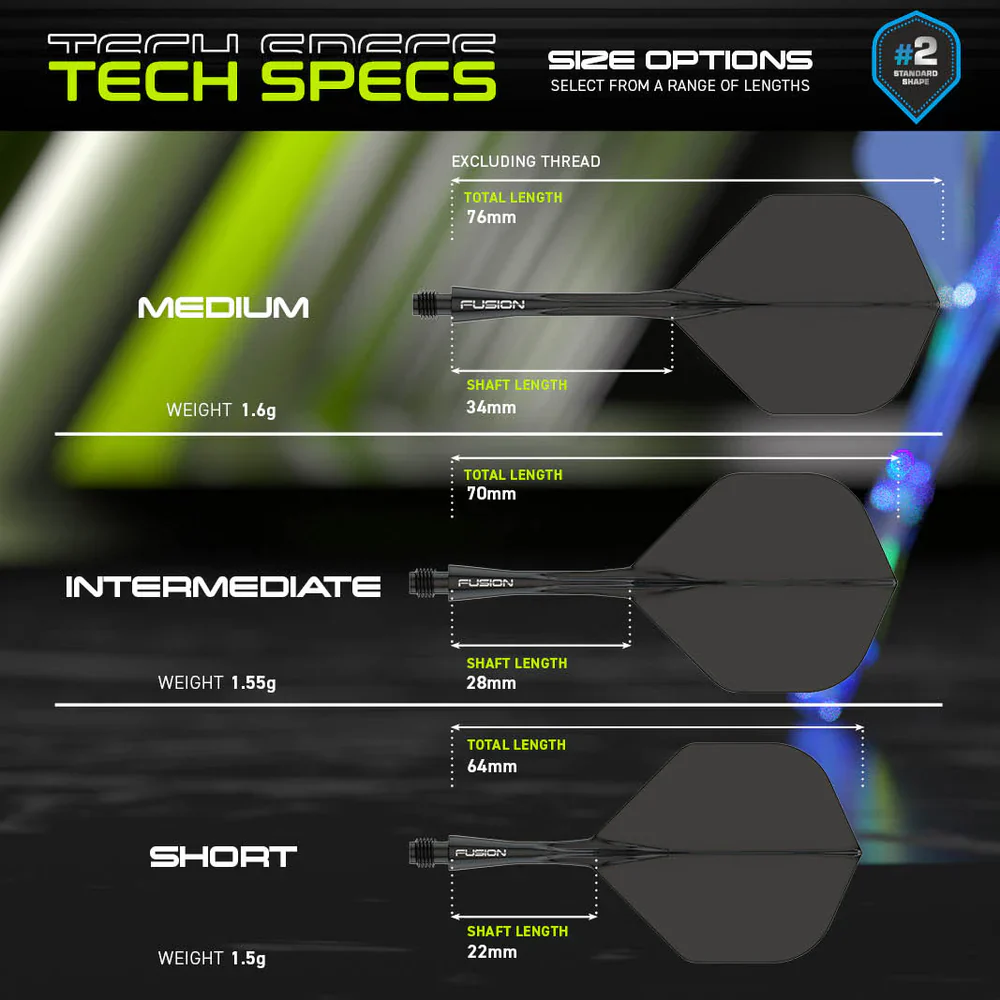 Fusion Integrated Flight & Shaft Black | Winmau - Image 12