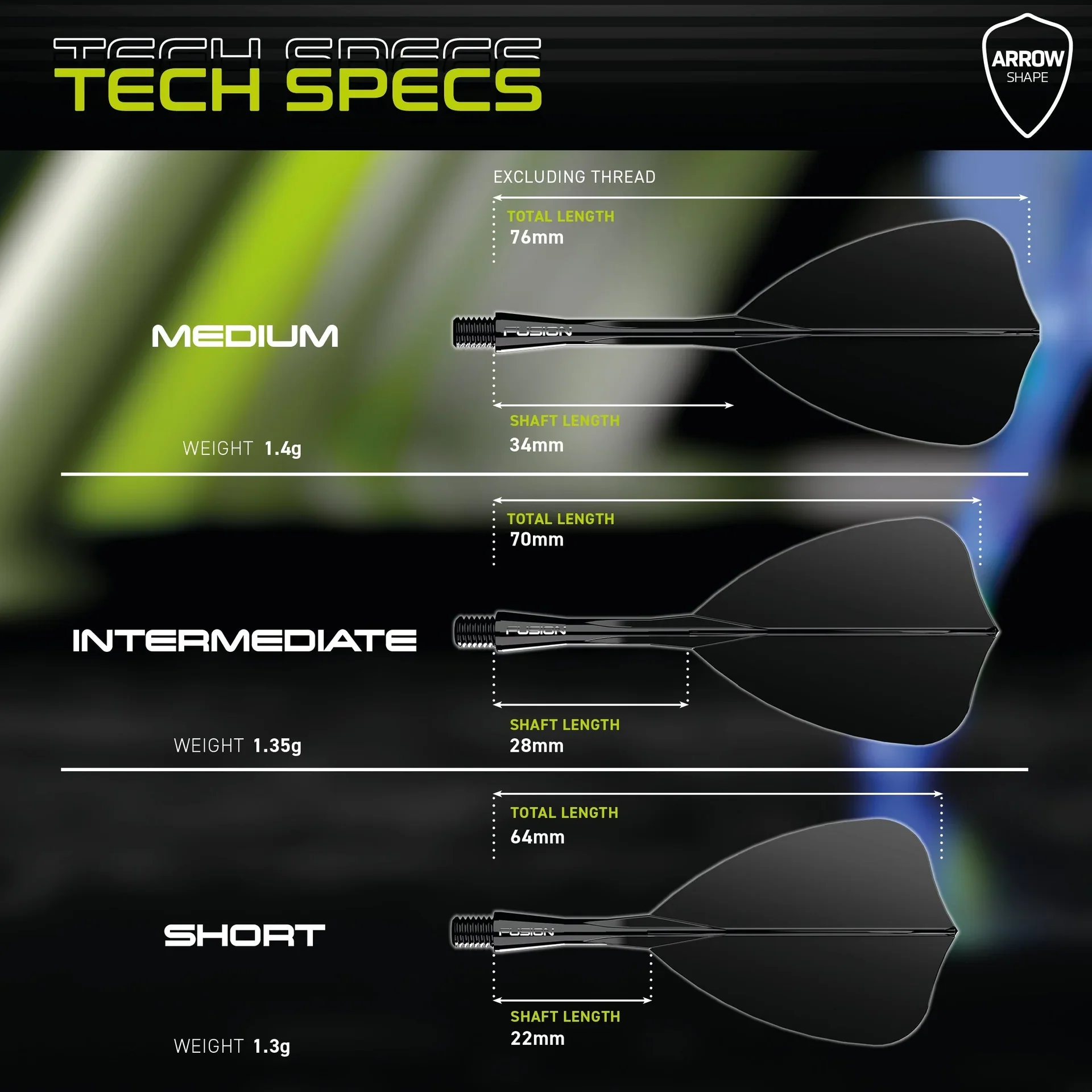 Fusion Arrow Integrated Flight & Shaft - Black | Winmau - Image 5