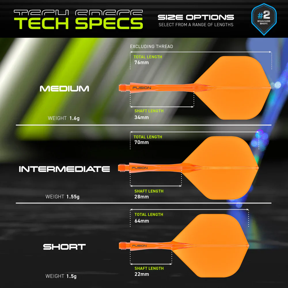 Fusion Integrated Flight & Shaft Orange | Winmau - Image 9