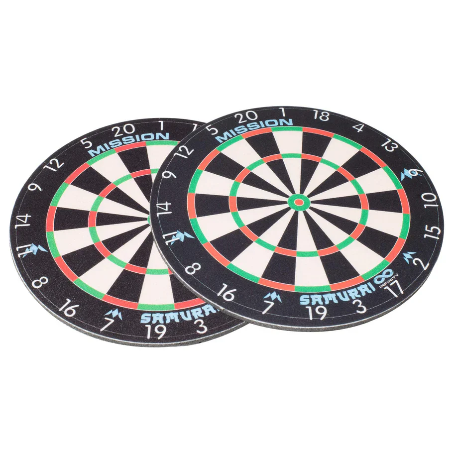 Samurai Infinity Dartboard Design Coasters - 2 Pack | Mission