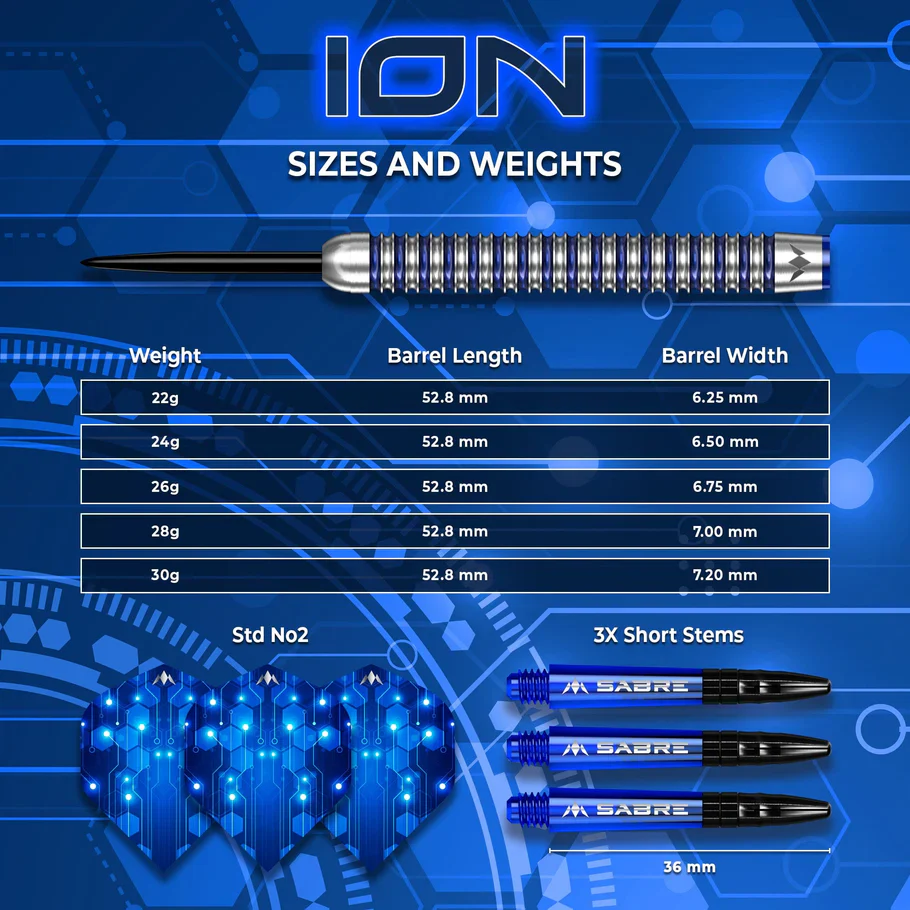 ION Steel Tip Darts | Mission - Image 5