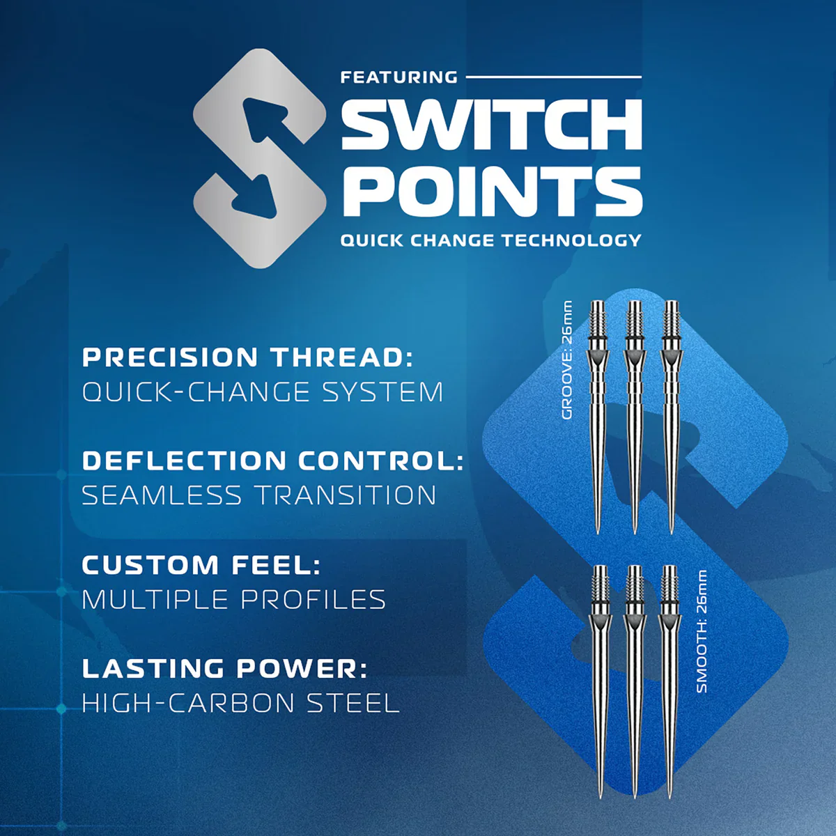 Lunaris Switch Point Darts - Parallel | Winmau - Image 4
