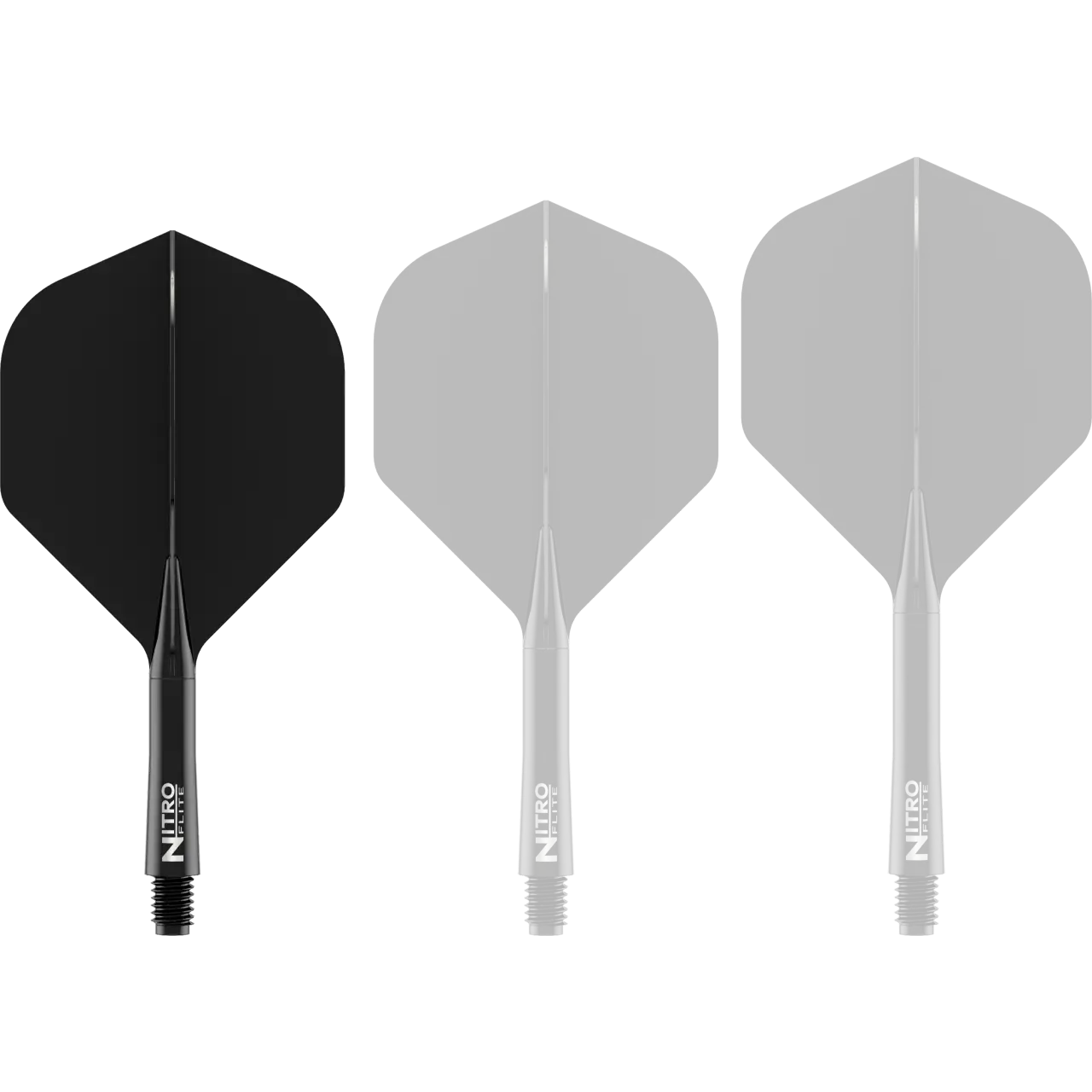 Nitro Flite Integrated Flight & Shaft - Black & Black | Red Dragon - Image 4