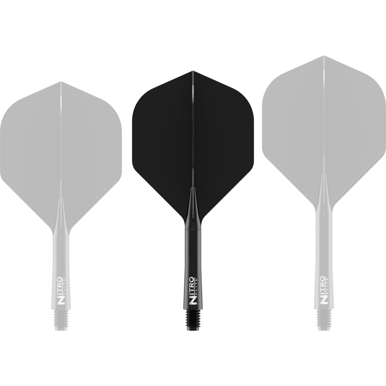 Nitro Flite Integrated Flight & Shaft - Black & Black | Red Dragon - Image 5