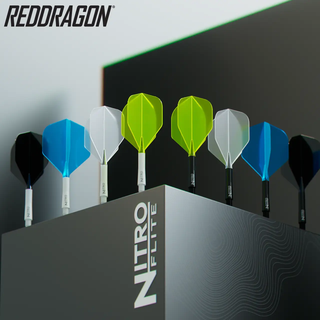 Nitro Flite Integrated Flight & Shaft - Black & Black | Red Dragon - Image 9