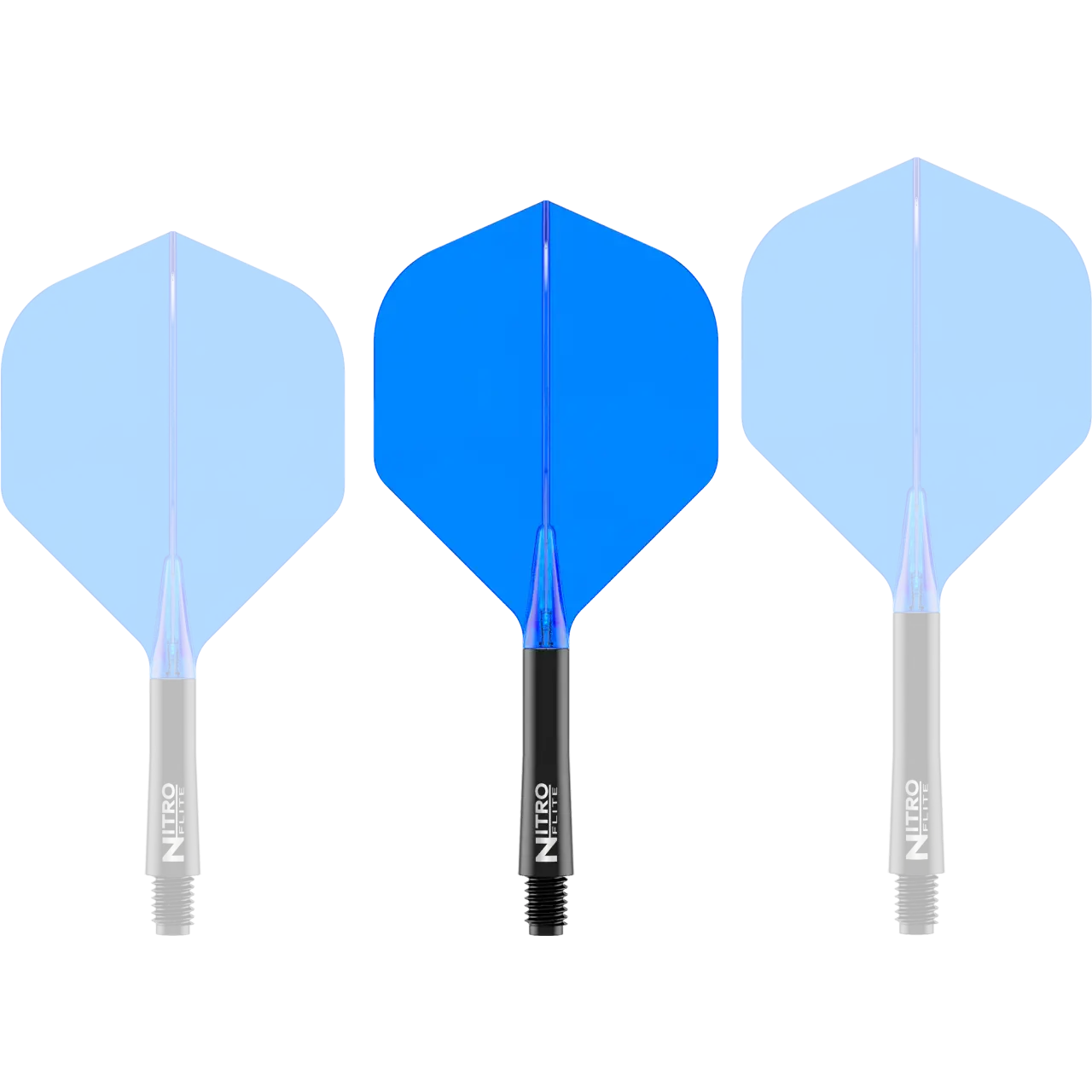 Nitro Flite Integrated Flight & Shaft - Black & Blue | Red Dragon - Image 5