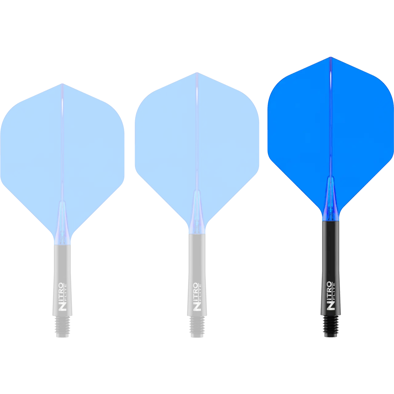 Nitro Flite Integrated Flight & Shaft - Black & Blue | Red Dragon - Image 6