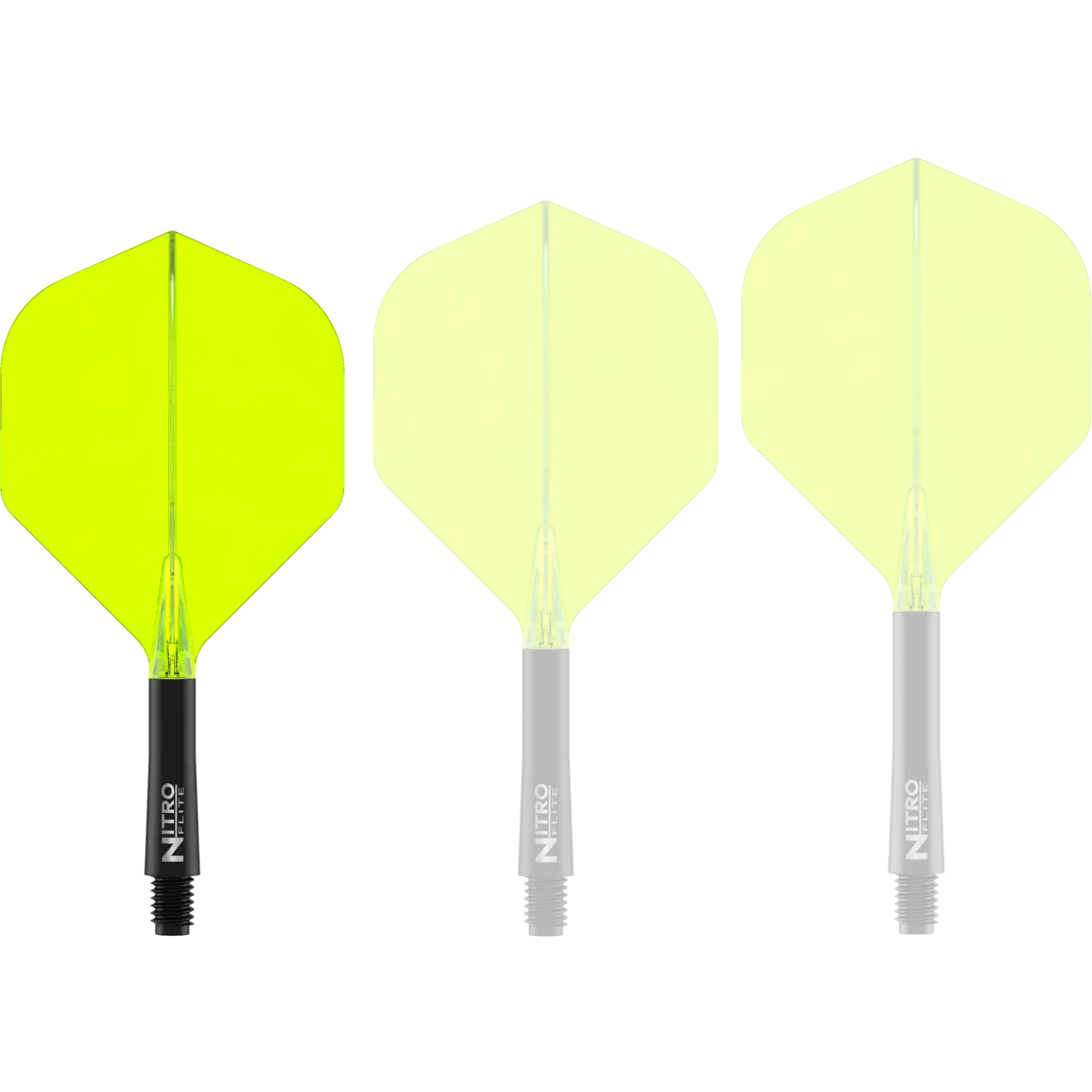 Nitro Flite Integrated Flight & Shaft - Black & Yellow | Red Dragon - Image 4