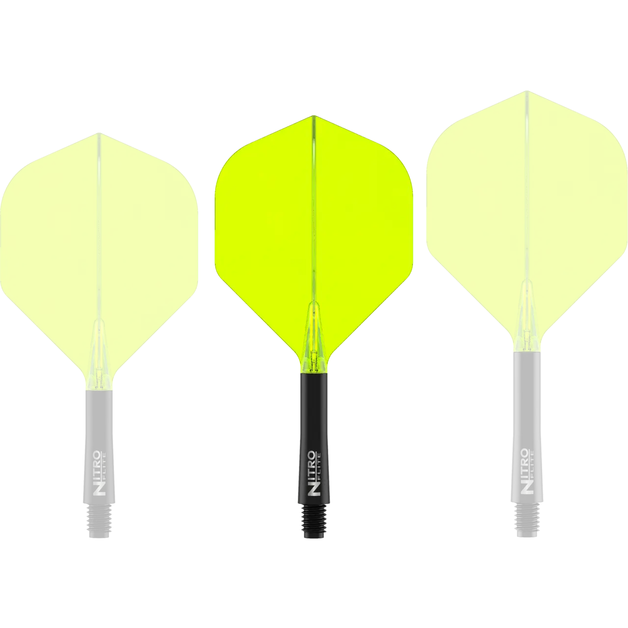Nitro Flite Integrated Flight & Shaft - Black & Yellow | Red Dragon - Image 5