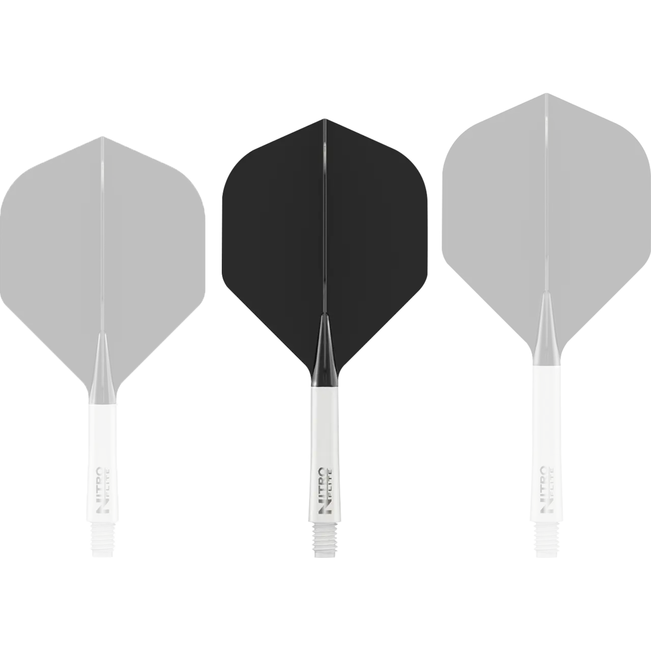 Nitro Flite Integrated Flight & Shaft - White & Black | Red Dragon - Image 5