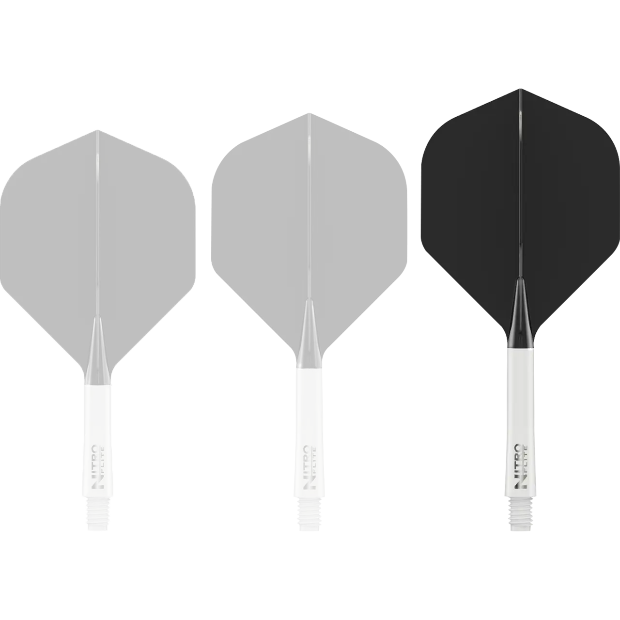 Nitro Flite Integrated Flight & Shaft - White & Black | Red Dragon - Image 6
