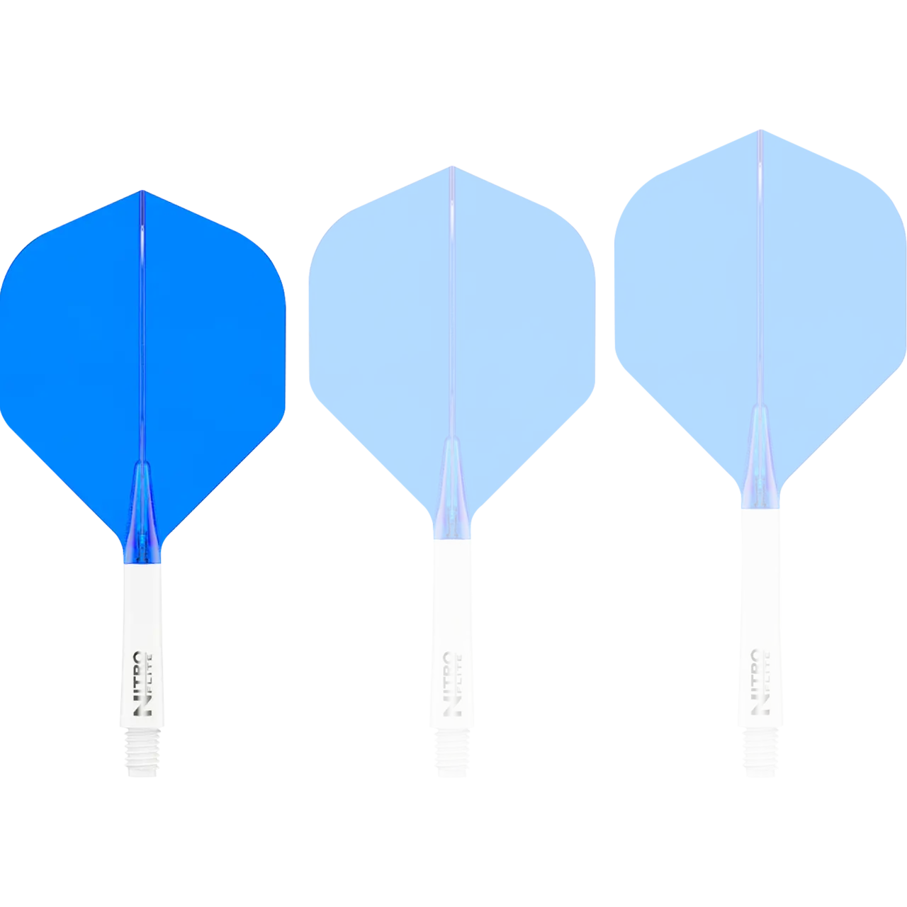 Nitro Flite Integrated Flight & Shaft - White & Blue | Red Dragon - Image 4