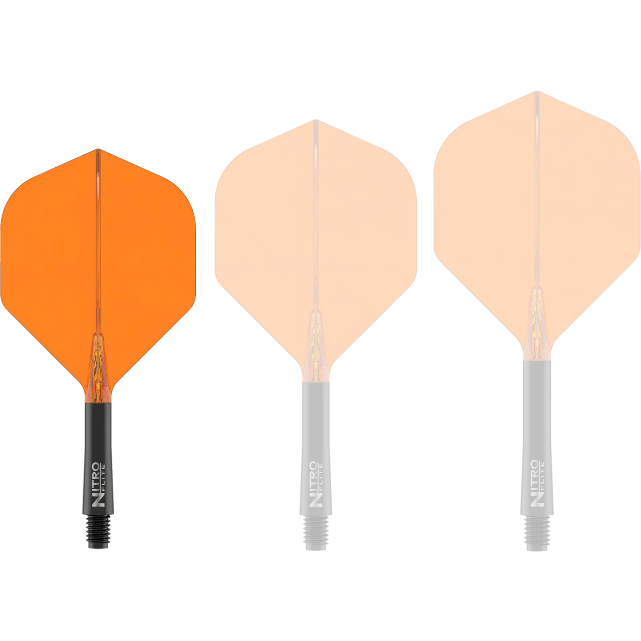 Nitro Flite Integrated Flight & Shaft Black & Orange | Red Dragon - Image 2