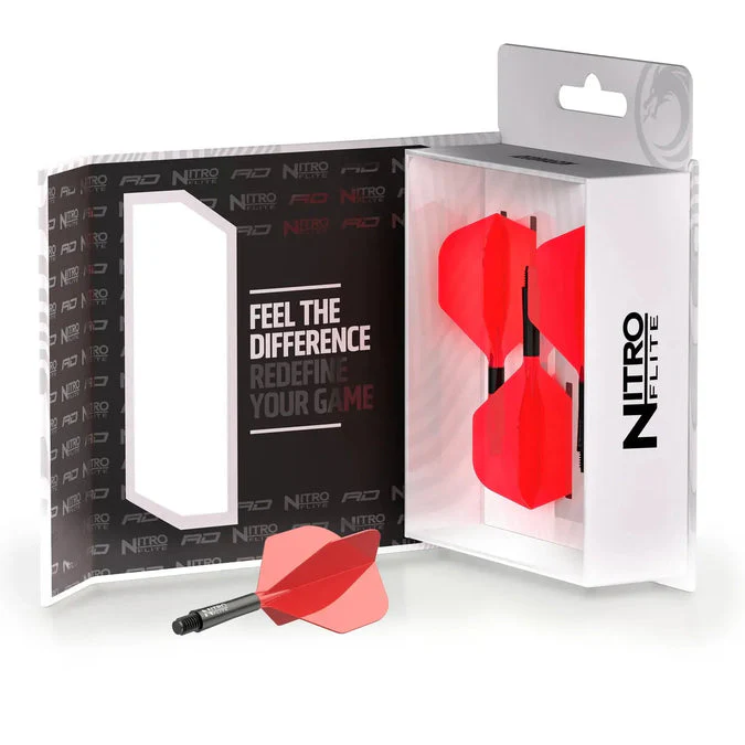 Nitro Flite Integrated Flight & Shaft Black & Red | Red Dragon - Image 6