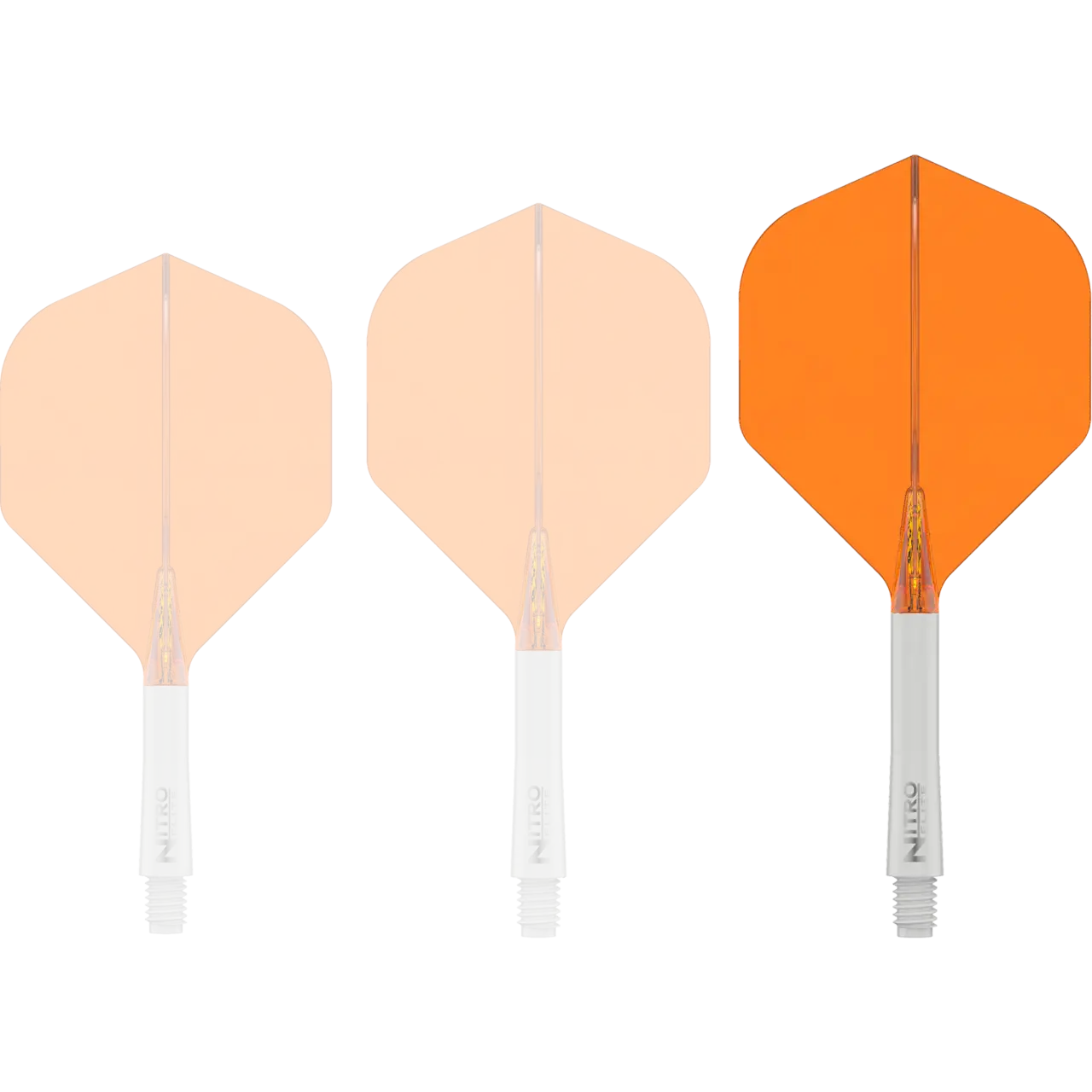 Nitro Flite Integrated Flight & Shaft White & Orange | Red Dragon - Image 4