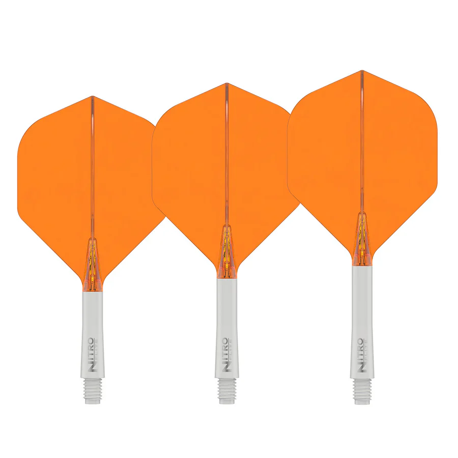 Nitro Flite Integrated Flight & Shaft White & Orange | Red Dragon - Image 5