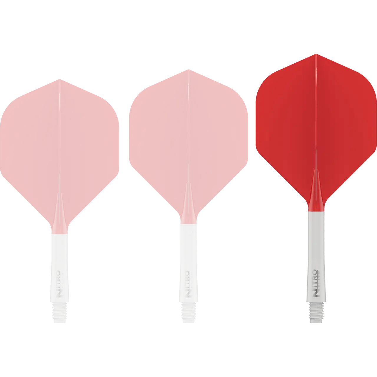 Nitro Flite Integrated Flight & Shaft - White & Red | Red Dragon - Image 4