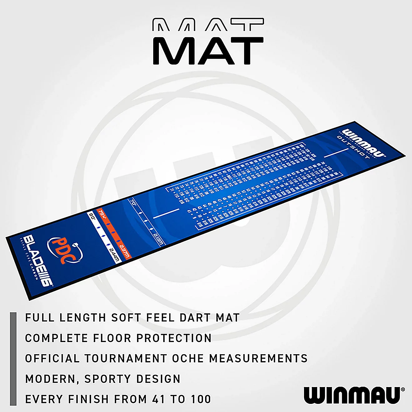Outshot Soft Feel Dart Mat | Winmau - Image 4