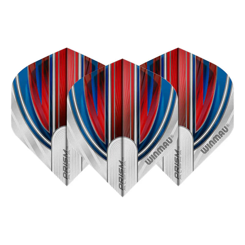 Prism Alpha Red & Blue Standard Dart Flights | Winmau