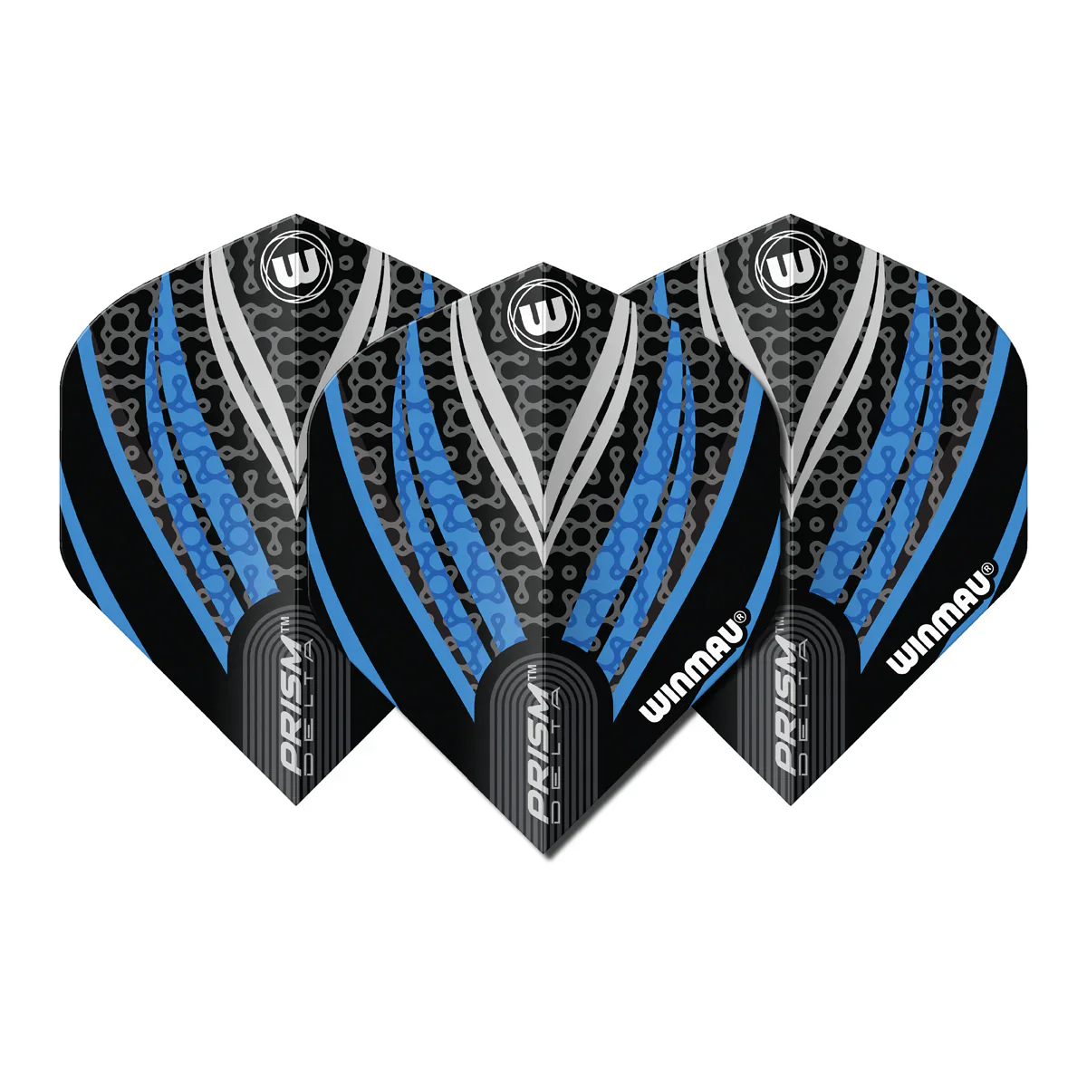 Prism Delta Black, White & Blue Flights | Winmau
