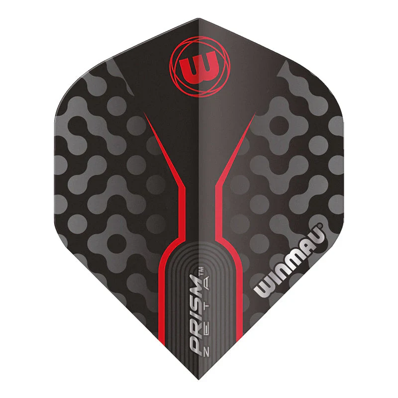 Prism Zeta Black, Grey & Red Standard Dart Flights | Winmau - Image 3