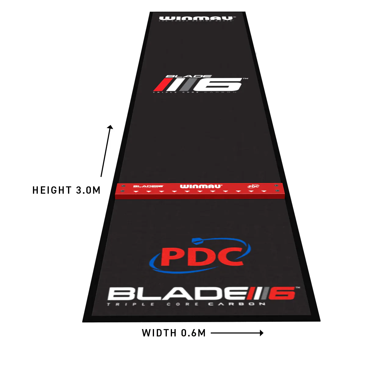 Pro Zone Precision Blade 6 Soft Feel Dart Mat & Integrated Oche | Winmau - Image 4