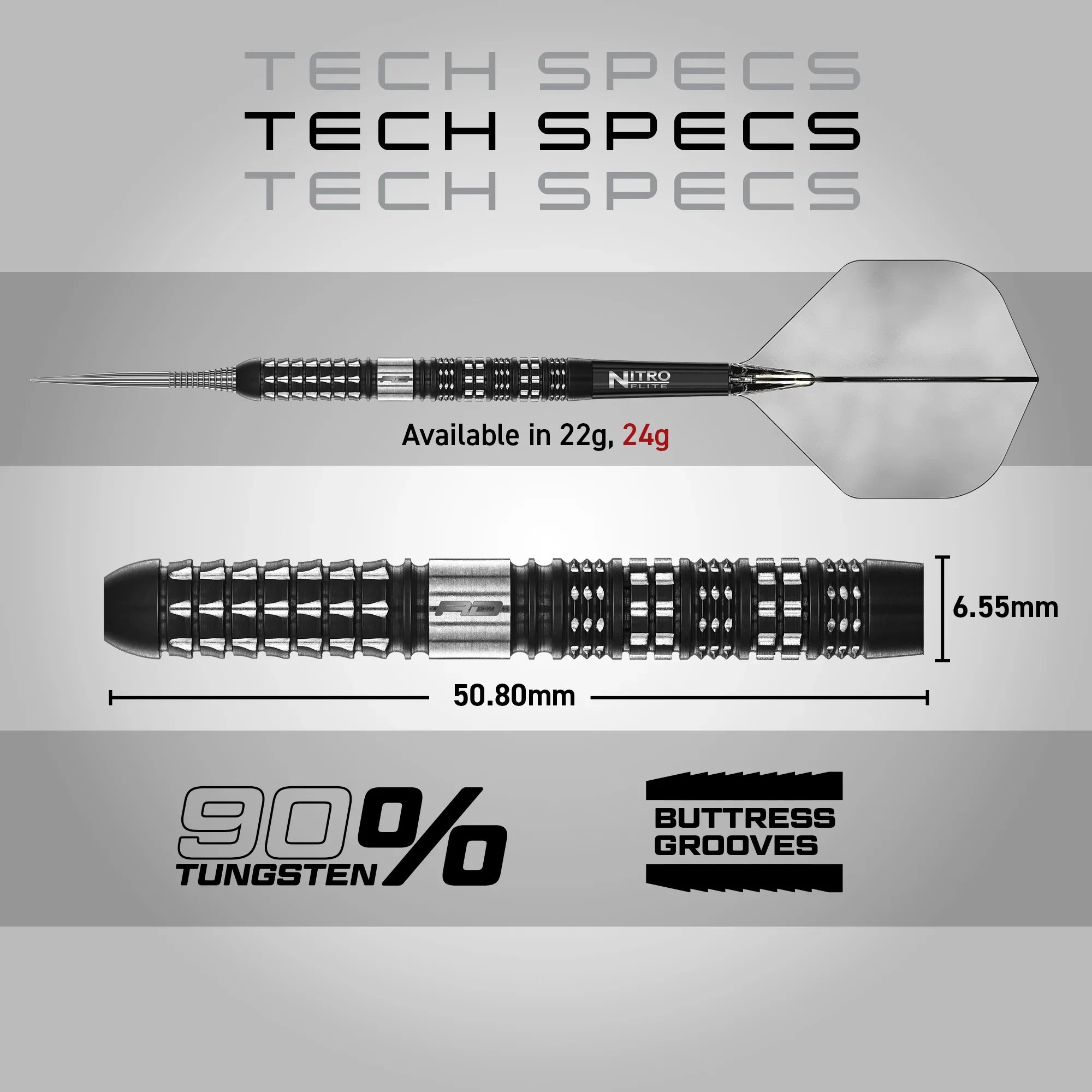 Recon Parallel Steel Tip Darts | Red Dragon - Image 4