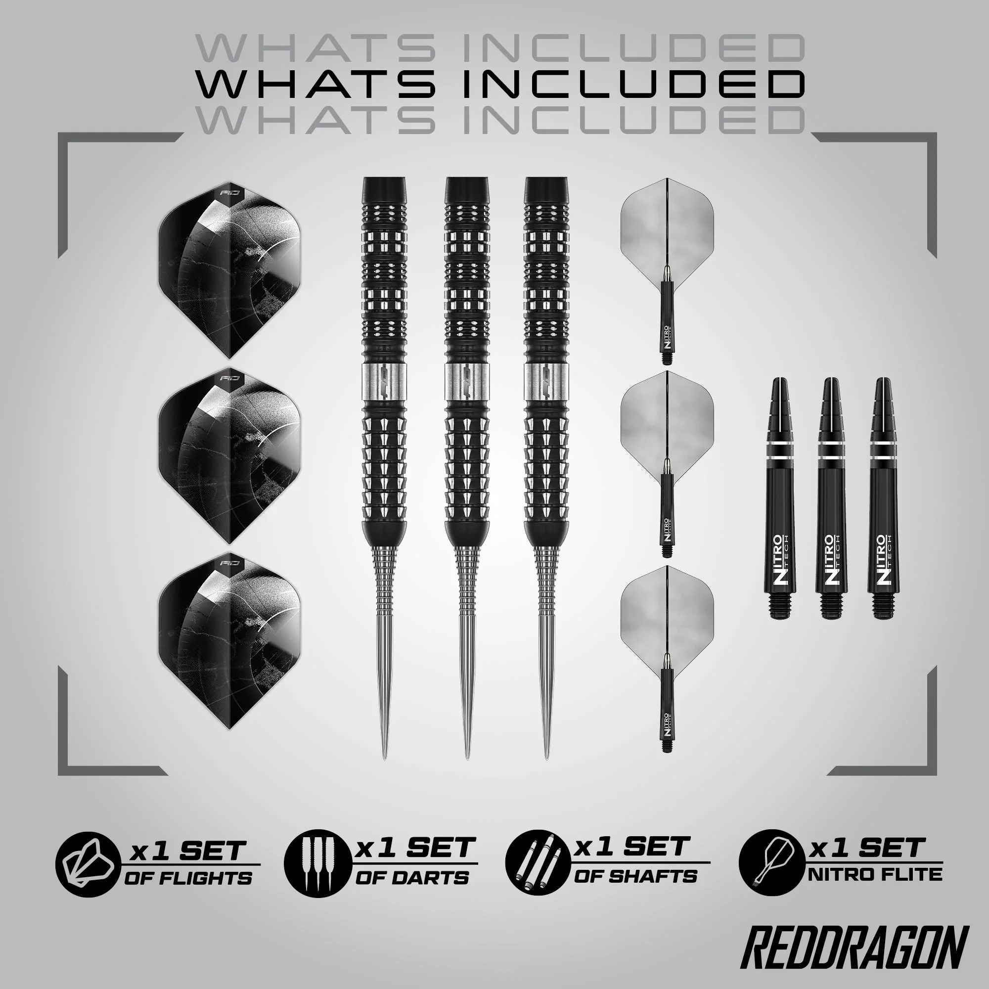 Recon Parallel Steel Tip Darts | Red Dragon - Image 6
