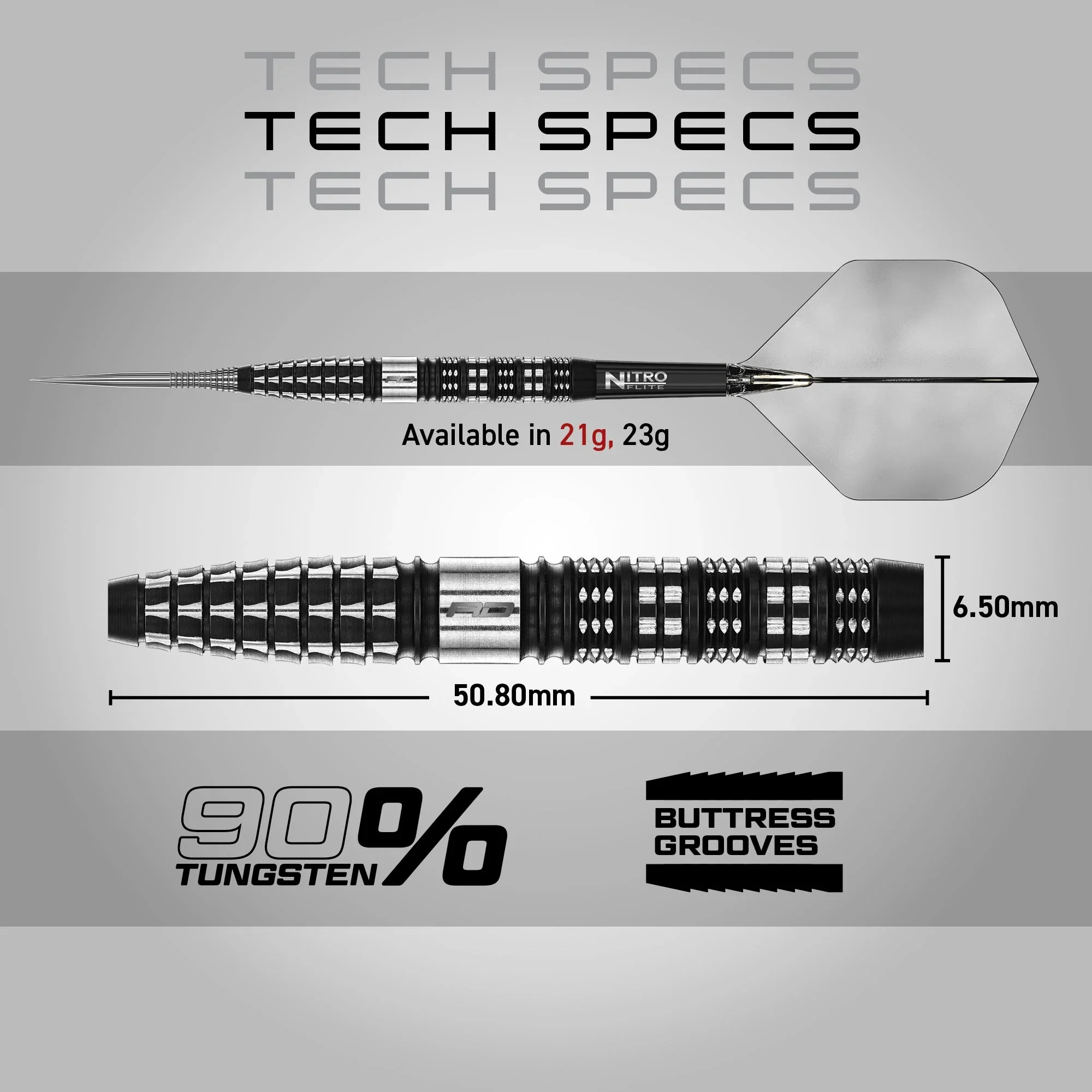Recon Tapered Steel Tip Darts | Red Dragon - Image 4