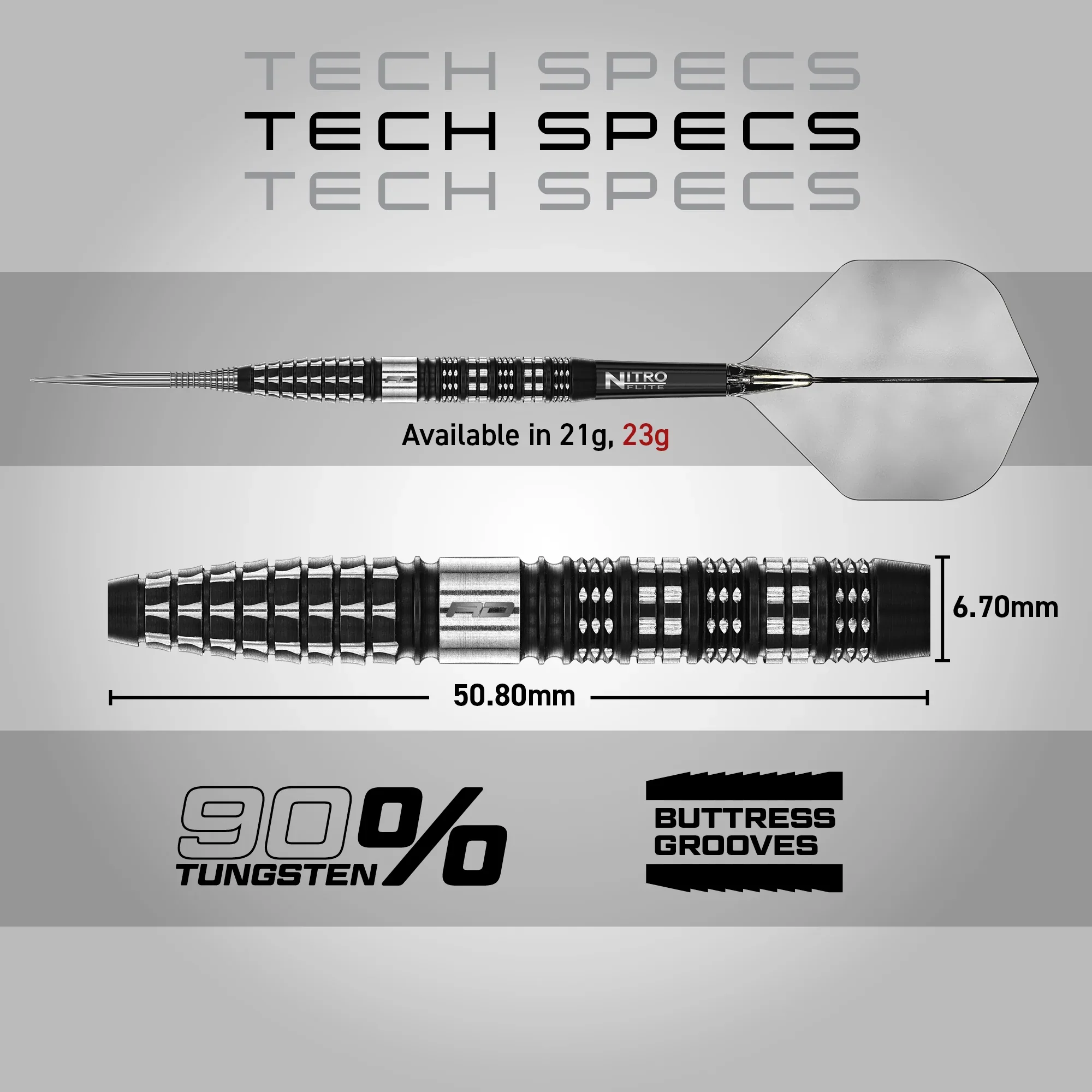 Recon Tapered Steel Tip Darts | Red Dragon - Image 5