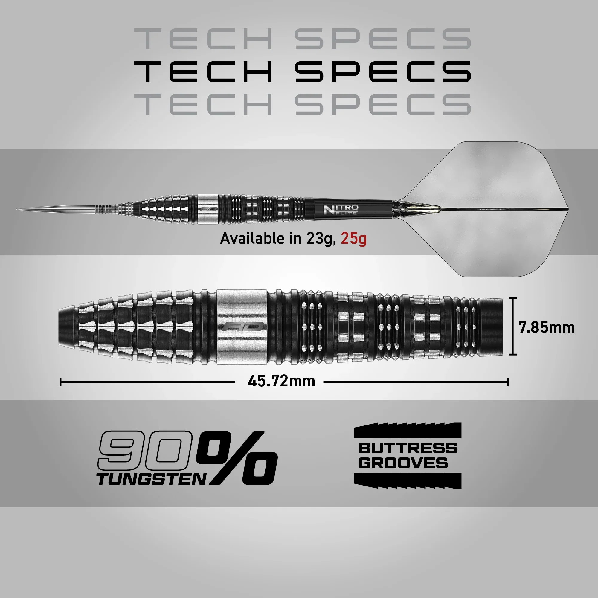 Recon Torpedo Steel Tip Darts | Red Dragon - Image 5