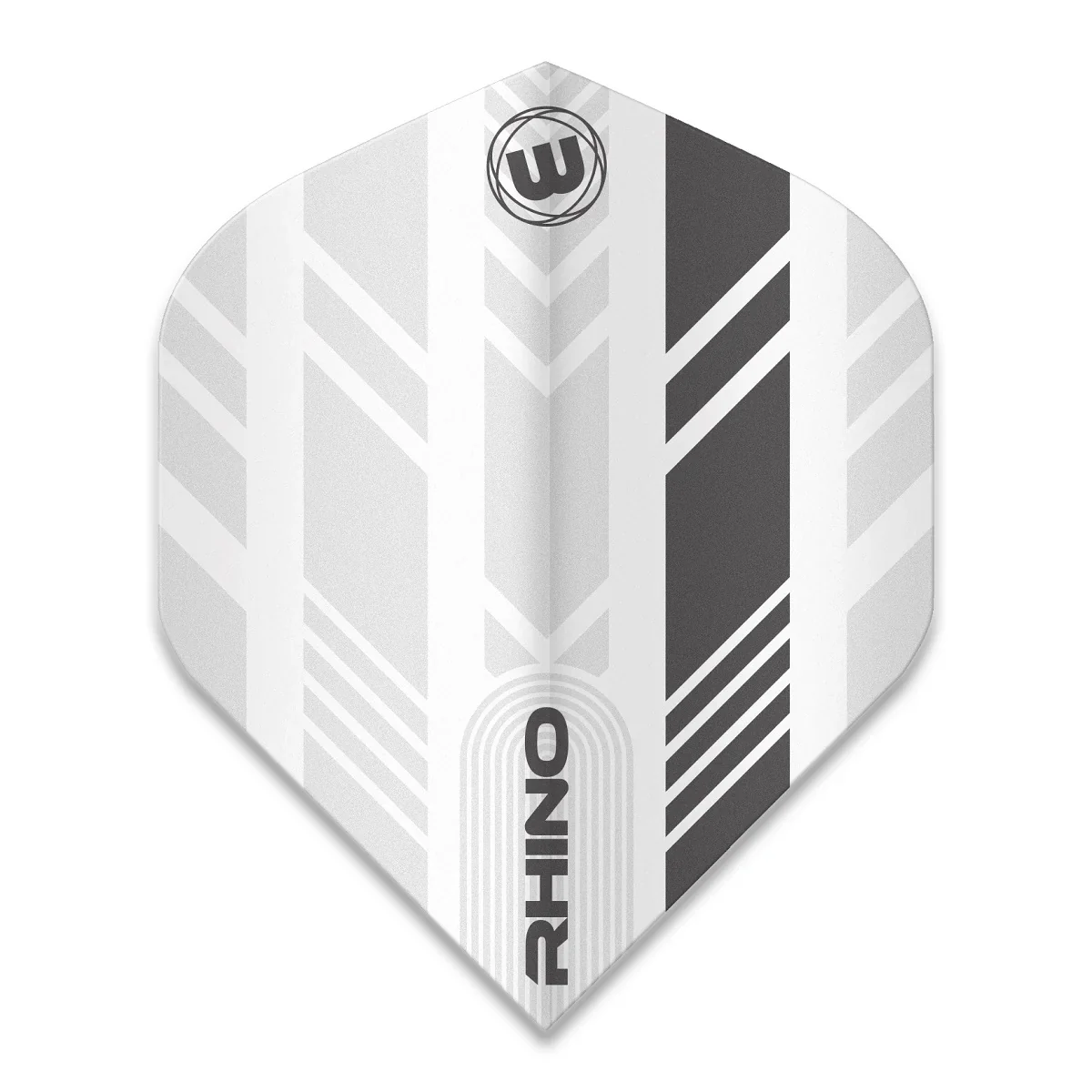 Rhino White & Grey Stripe Dart Flight | Winmau - Image 3