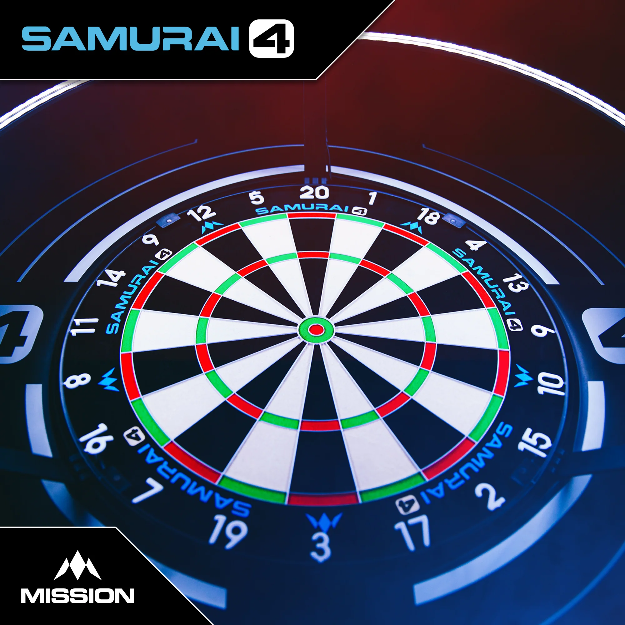 Samurai 4 Dartboard - Professional White Edition | Mission - Image 7