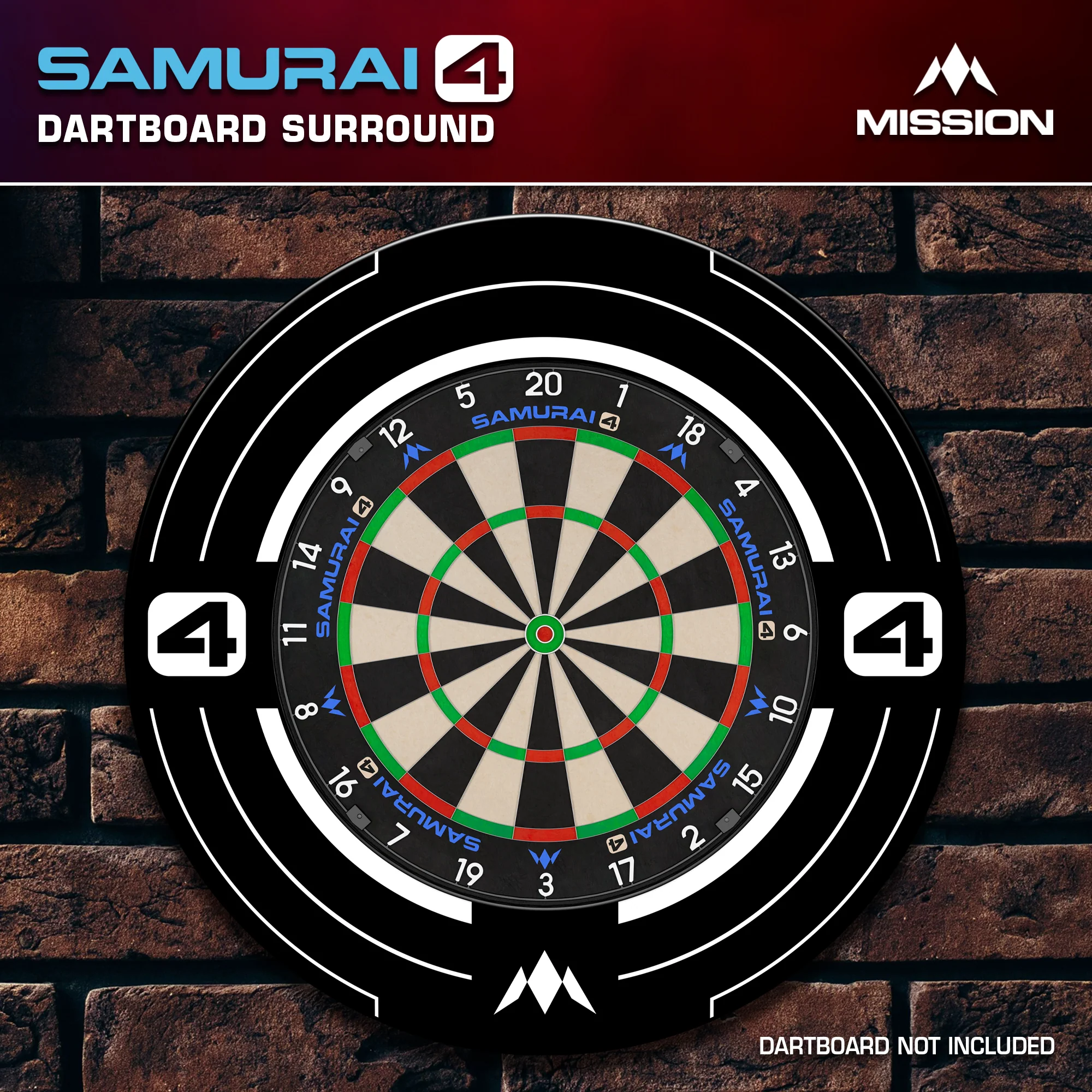Samurai 4 Dartboard Surround | Mission - Image 7