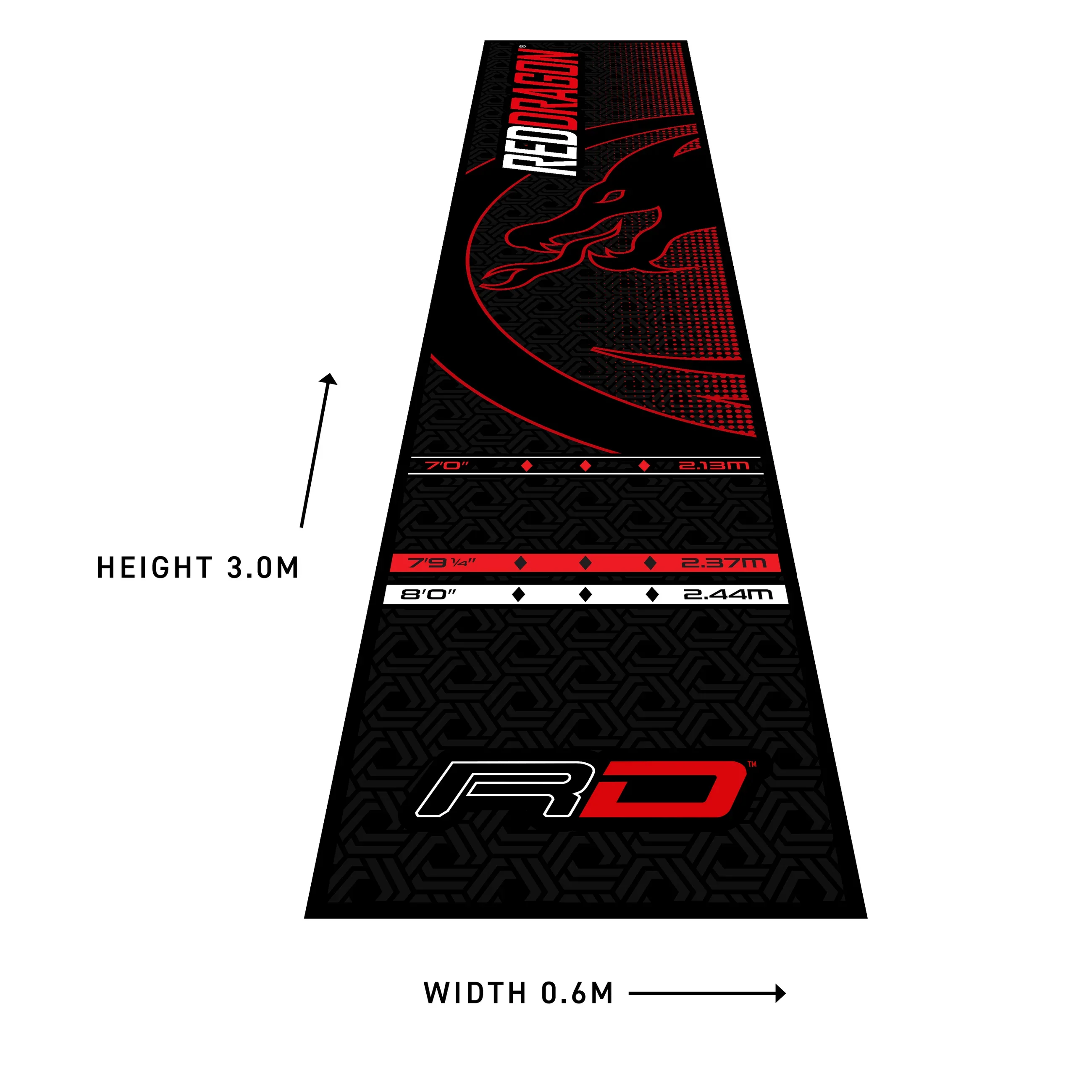 Soft Feel Dart Mat | Red Dragon - Image 3
