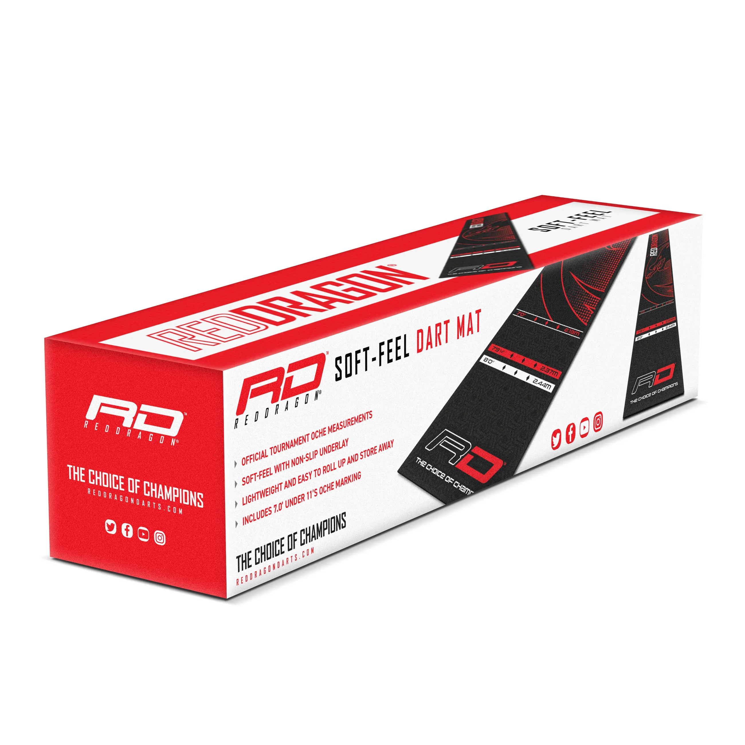 Soft Feel Dart Mat | Red Dragon - Image 4