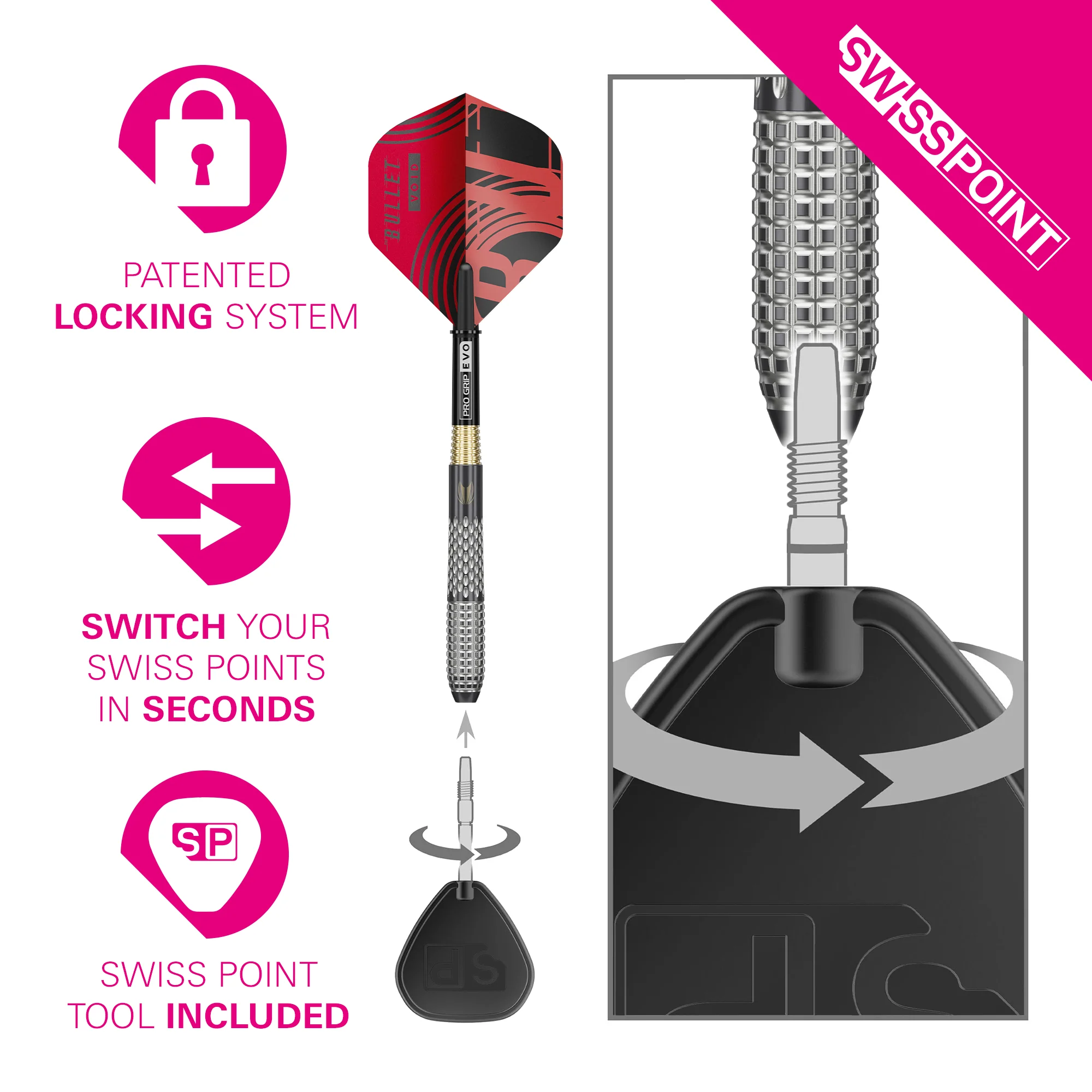 Stephen Bunting G5 Void Steel Tip Darts | Target - Image 4