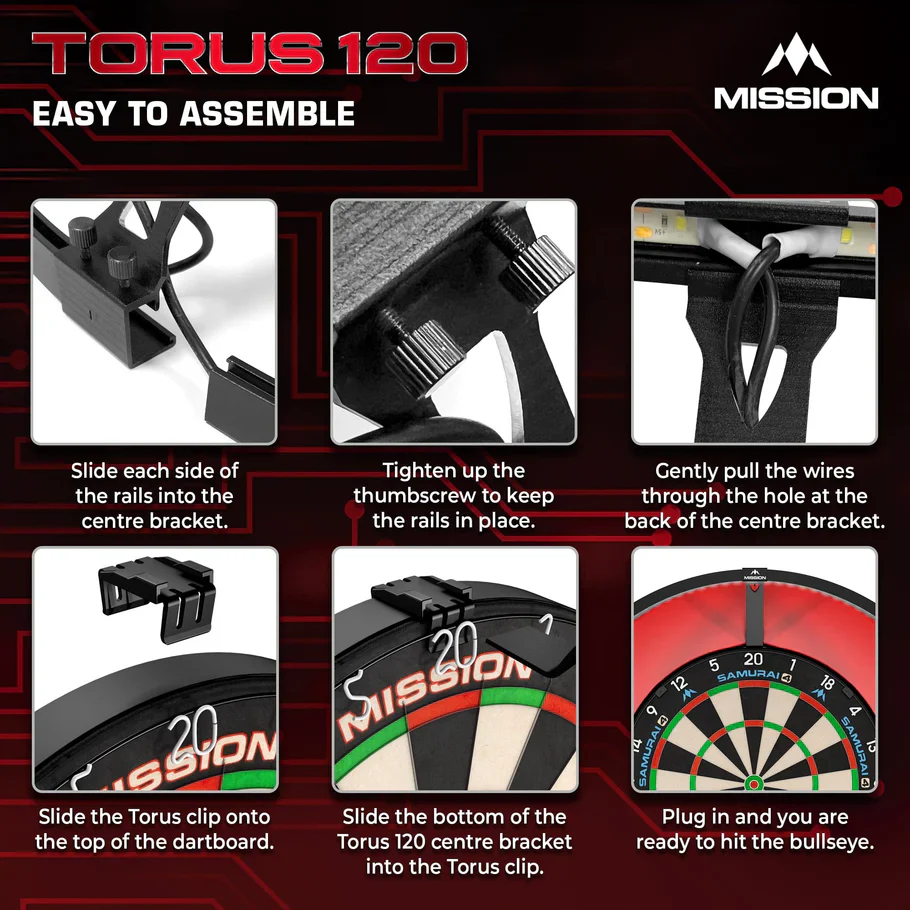 Torus 120 Dartboard Light | Mission - Image 5