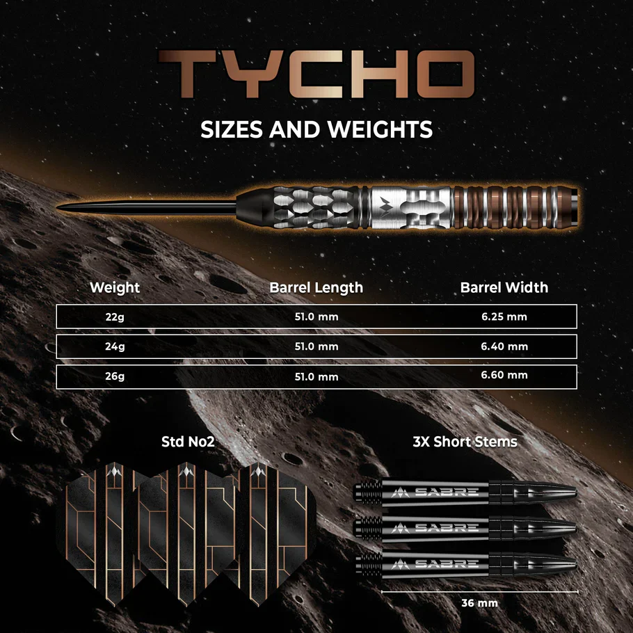 Tycho Steel Tip Darts | Mission - Image 5
